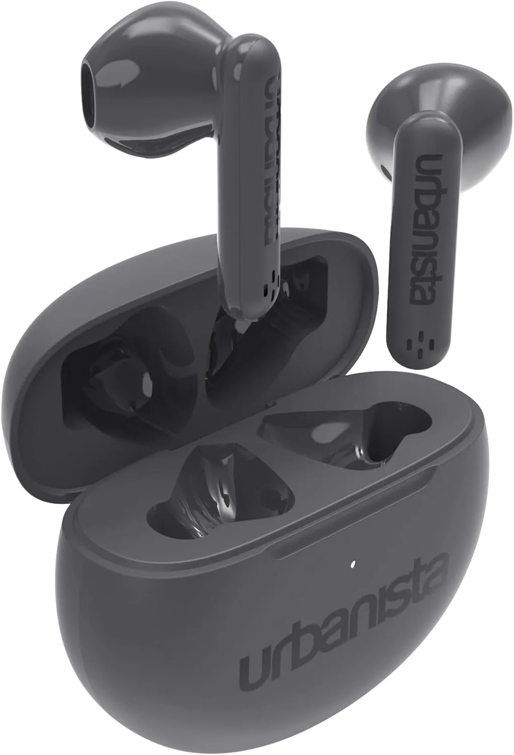 Urbanista True Wireless Earbuds, Bluetooth 5.3 Earphones, IPX4 in Ear Headphones, Ear Buds with Dual Microphones, 20 Hr Playtime, Touch Controls, TWS USB C Charging Case, Austin, Grey