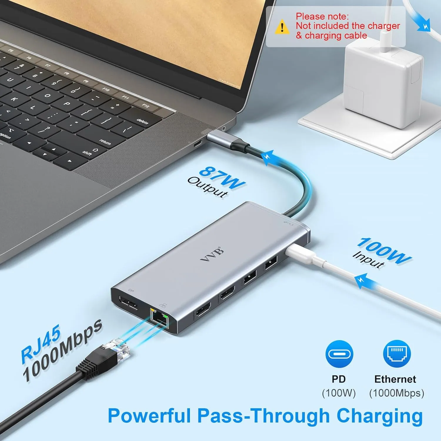 USB C Laptop Docking Station Dual Monitor HDMI for Dell/Lenovo/HP Laptop 14 in 1 USB C Hub Multiport Adapter Dongle Dock USB C to 2 HDMI 4K DisplayPort Ethernet 4USB 2USB C 100W PD Charger SD/TF Audio