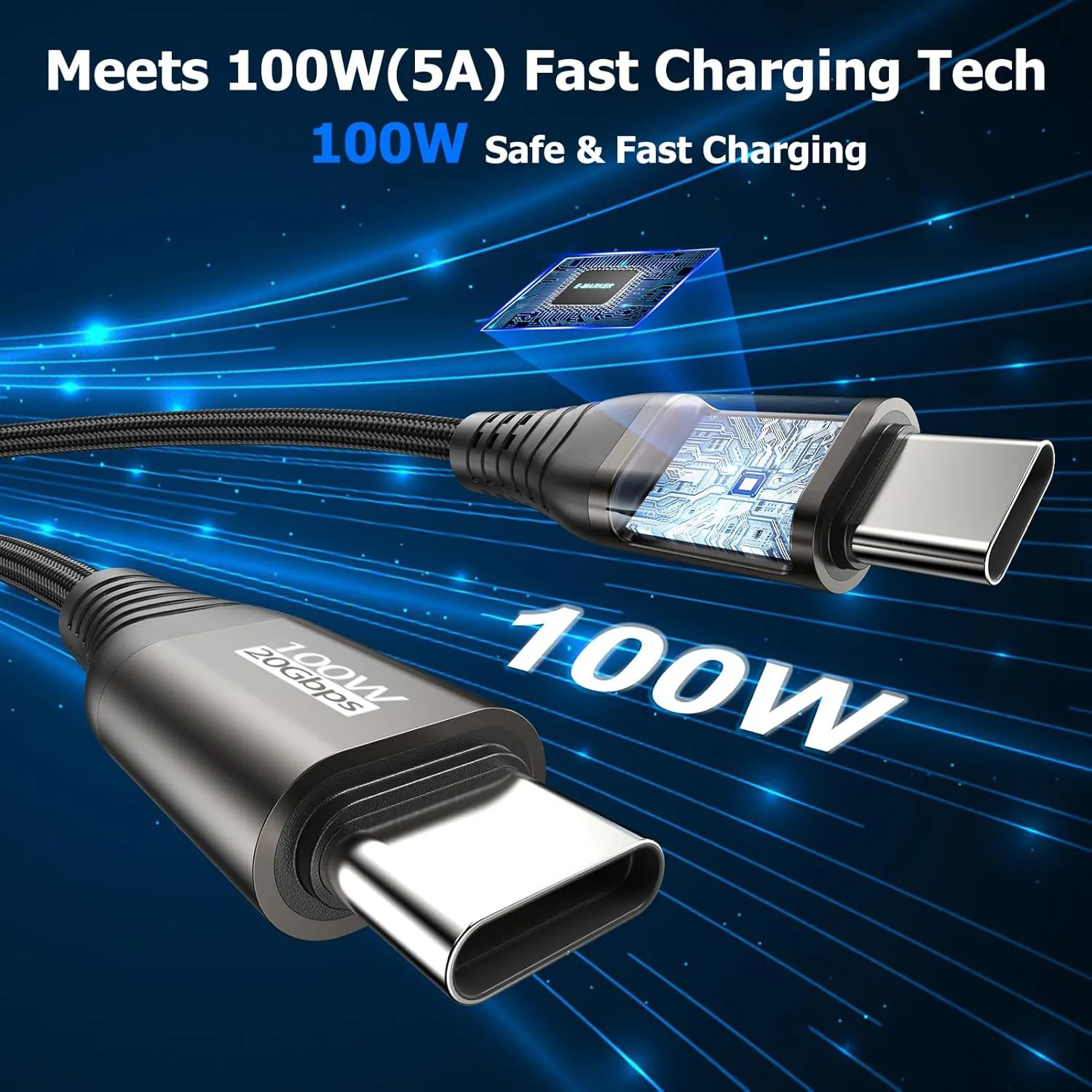 USB C Monitor Display Cable 10FT, USBC Video Cord 4K@60Hz, USB C 3.2 Gen 2X2 Data Cable 20Gbps, USBC 100W Fast Charging for VR,Smartphone,Laptop,iPad, ARZOPA,KYY, Portable Monitor, LG