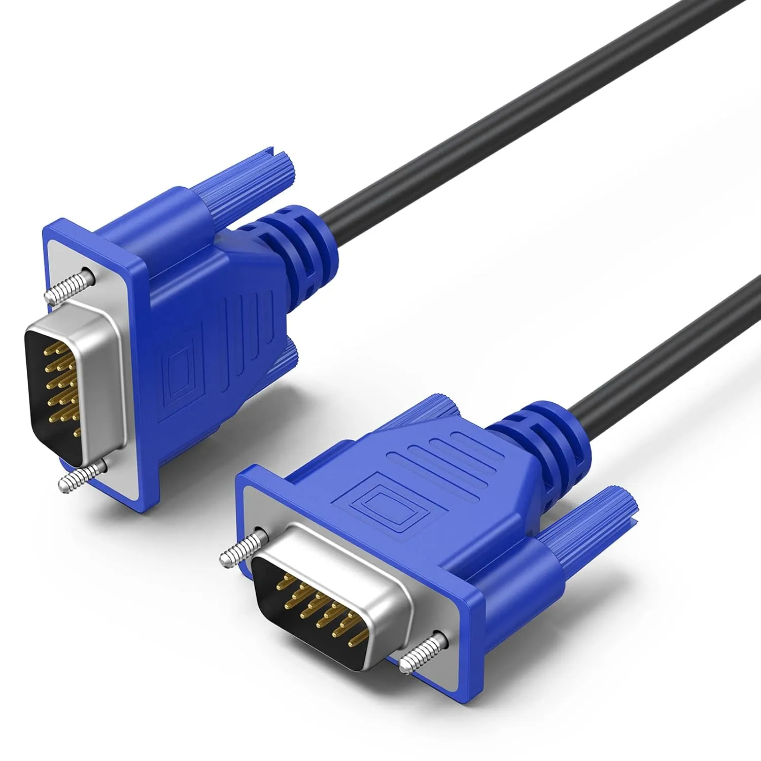 VGA Cable 10 Pack, Computer Monitor VGA Cord, VGA Male to Male Cord 1080P Full HD High Resolution for Monitor TV Computer Projector-6FT/1.83M