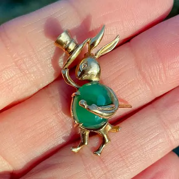 Vintage Rabbit Pin