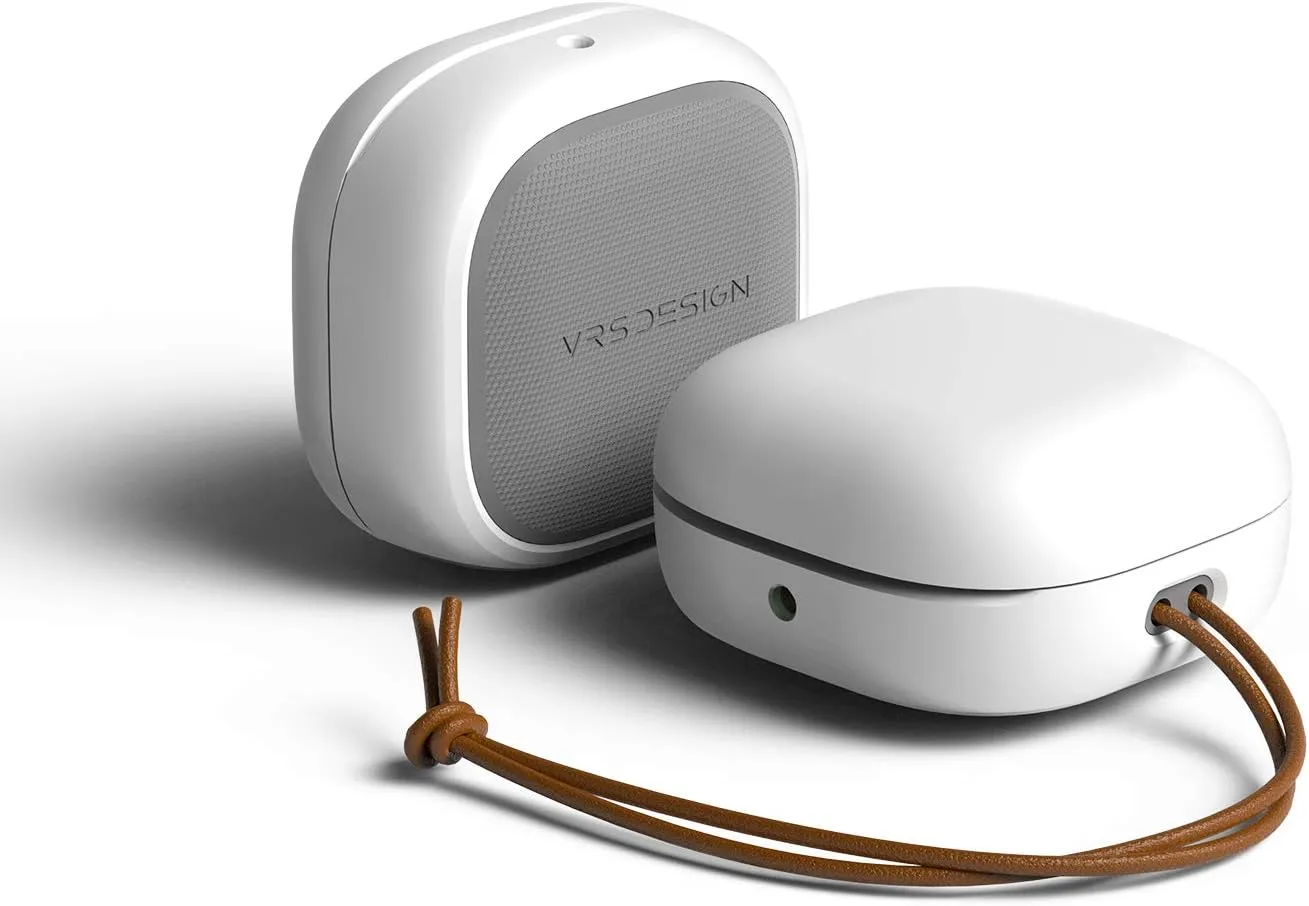 VRS Design Modern for Galaxy Buds FE (2023), Buds2 Pro Case (2022) / Galaxy Buds 2 Case (2021) / Galaxy Buds Pro Case (2021) / Buds Live Case (2020) (White)