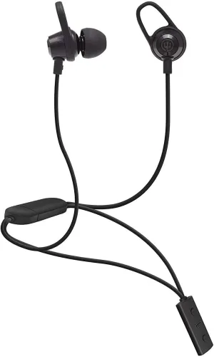 Wicked Audio Bandido Wireless  Bluetooth Earbuds with Microphone and Track Control  Wireless Headset with Metal Housing, Loop and Fin Attachments and Enhanced Bass  Black