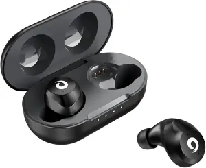 Wireless V5.1 Bluetooth Earbuds Compatible with Xiaomi Mi Mix Fold with Extended Charging Pack case for in Ear Headphones. (V5.1 Black)