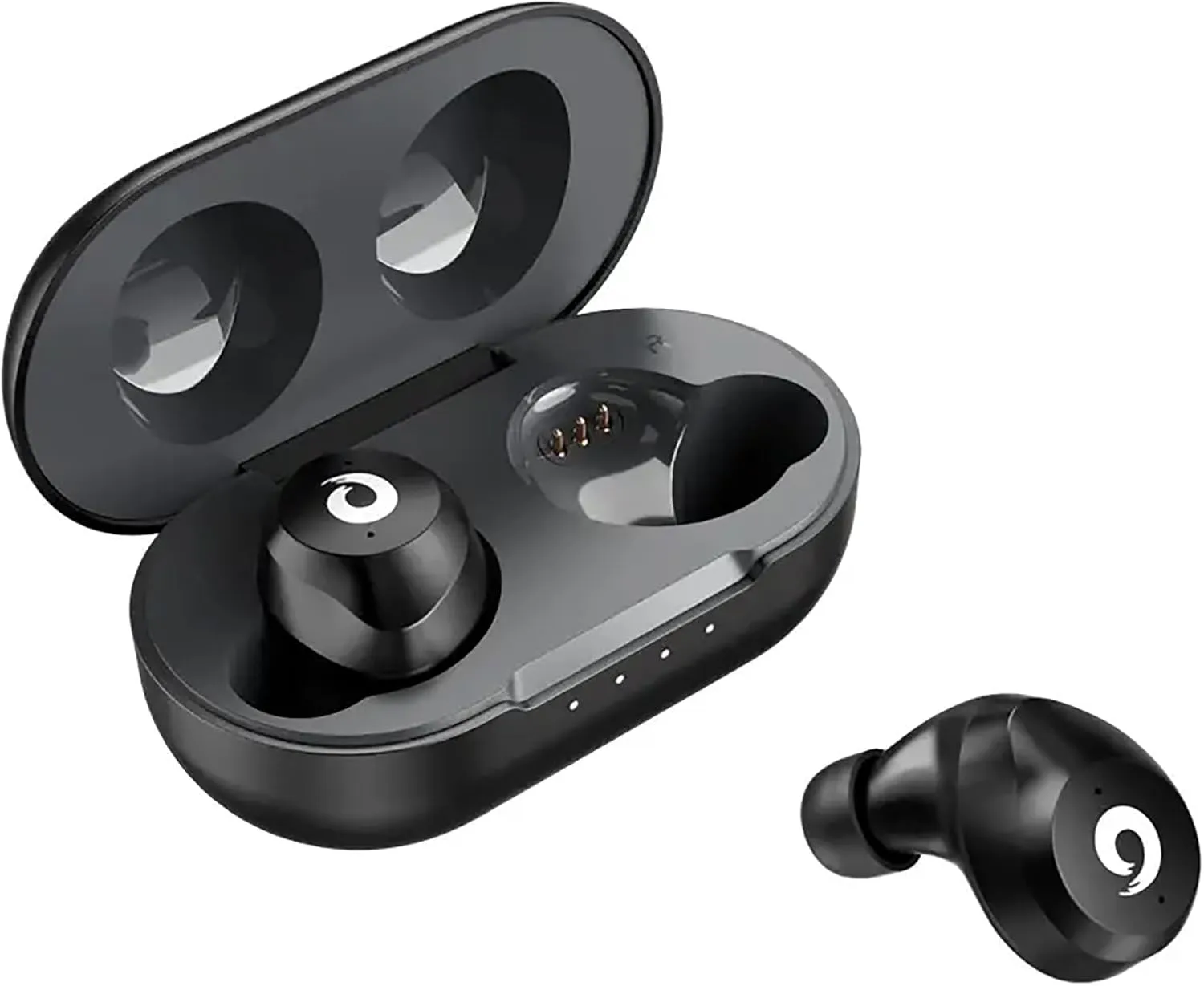 Wireless V5.1 Bluetooth Earbuds Compatible with Xiaomi Mi Mix Fold with Extended Charging Pack case for in Ear Headphones. (V5.1 Black)