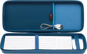 XANAD Hard Case Compatible with TopMate Wireless Keyboard and Mouse Ultra Slim Combo(Blue)-Inside: 17.1"x6.1"x1.3"