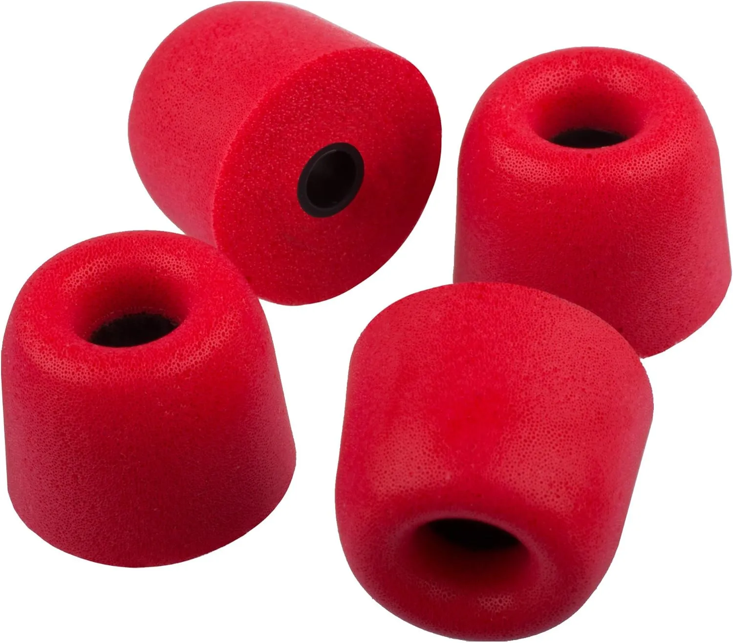 Xcessor FX3.0 (L) 4 Pairs of Memory Foam in Ear Earphone Large Size Earbuds. Replacement Ear Tips for All Popular in-Ear Headphones. Red