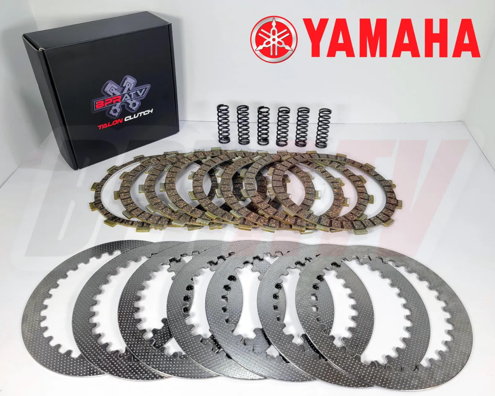 Yamaha Banshee Billet Clutch Basket Talon Clutch Street Bike Fibers RED Cushions